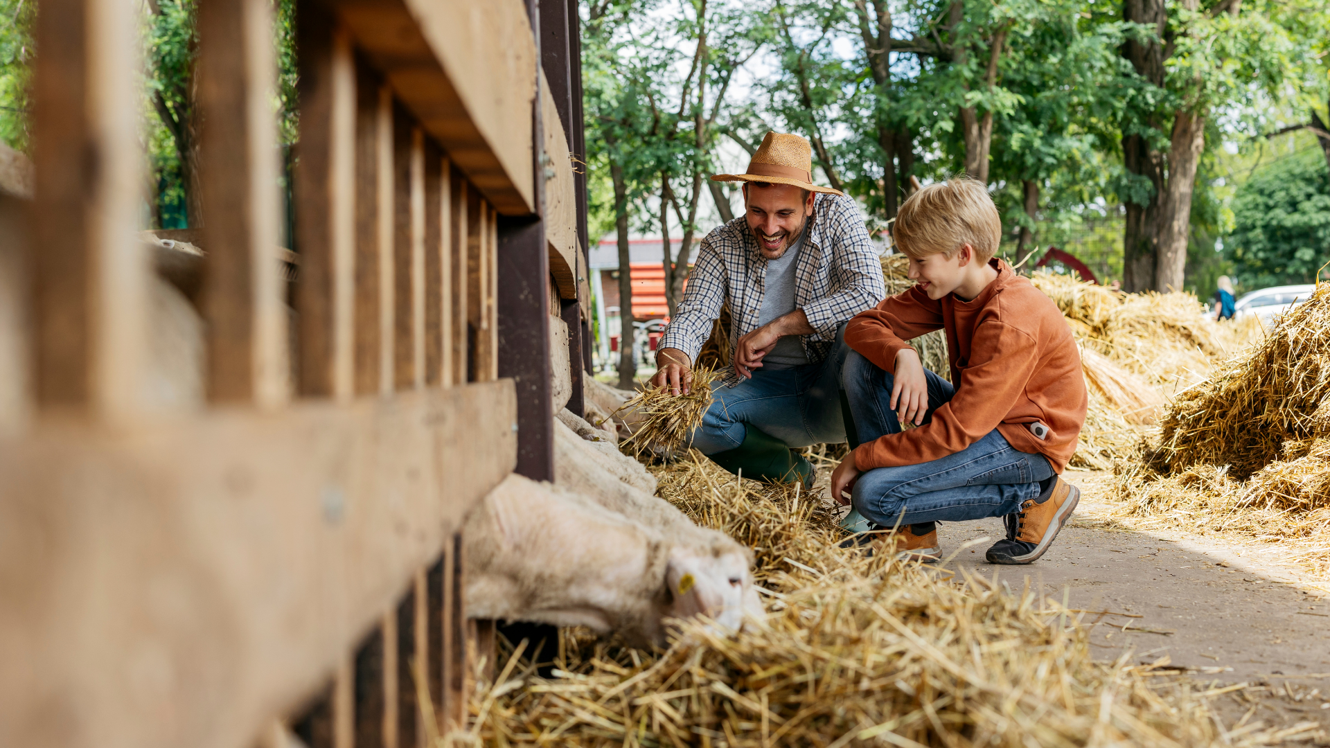 Evasione nella natura in famiglia