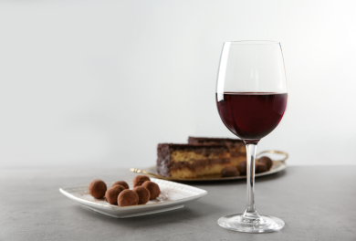 Degustazione di vino e cioccolato